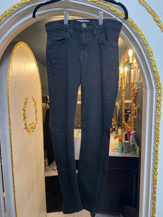 Current/Elliott Denim - Current Elliott Black Skinny Jeans Size 26 High Rise Slim Stretch Denim